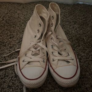 White Hightop Converse